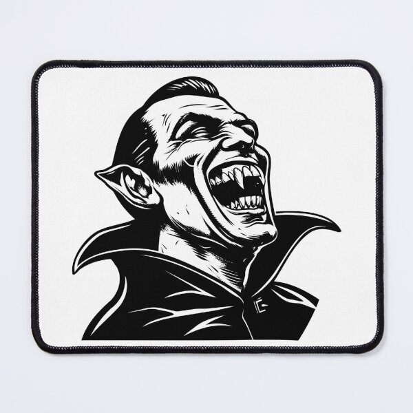 Item preview, Laughing Vampire Illustration – Classic Horror Ink Art designed and sold by inkoutninja.