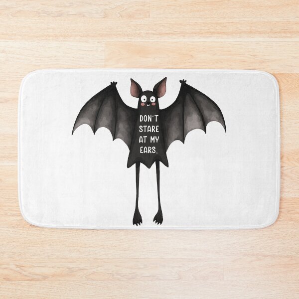 Item preview, Don’t Stare at My Ears Cute Bat Clipart – Whimsical Halloween Fall Funny designed and sold by Kathryn Creates.