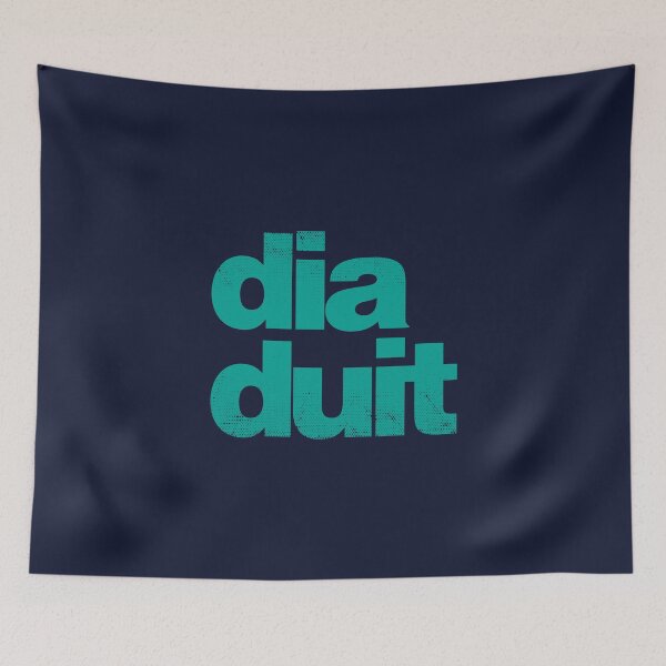 Item preview, Dia Duit - Hello as Gaeilge - Irish - Green designed and sold by unrealindeed.