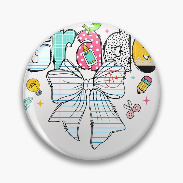 Artikelvorschau, Preppy Back to School Schleife der dritten Klasse entworfen und verkauft von cawtoon.