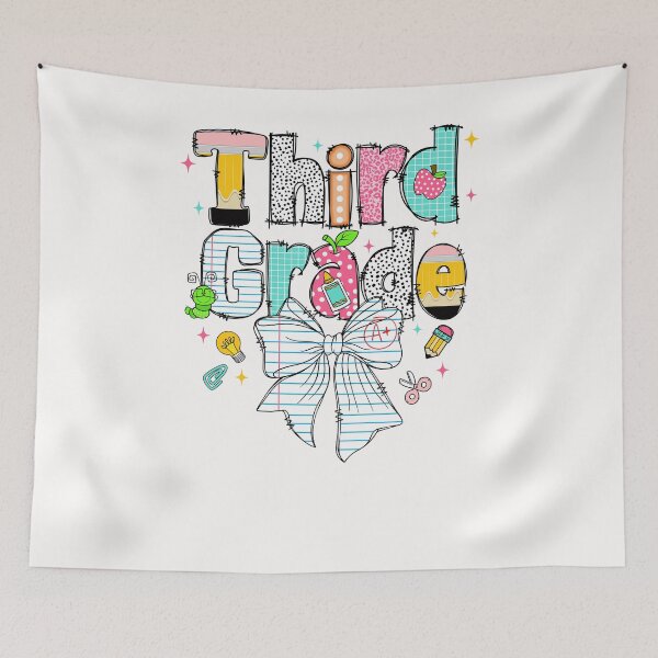 Item preview, third grade Preppy Back to School Bow designed and sold by cawtoon.