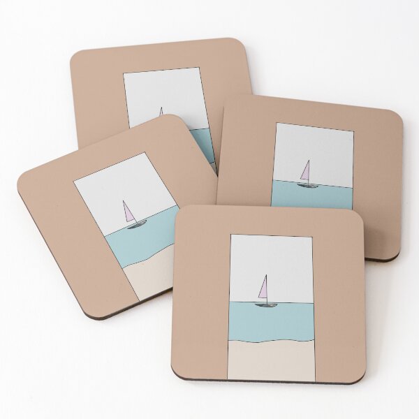 Item preview, Sail Boat and Beach View Through Window designed and sold by shopzarajade.