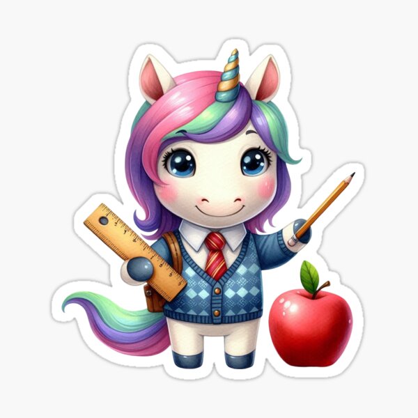Item preview, Unicorn Back to School  designed and sold by cawtoon.