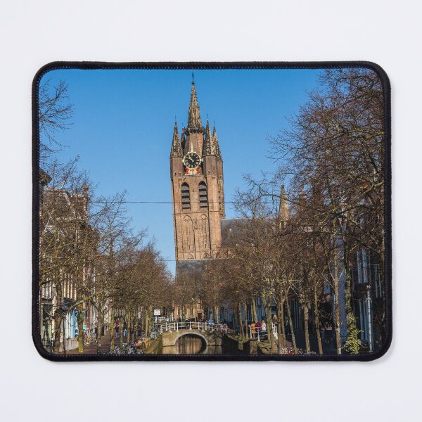 Item preview, Nieuwe Kerk Tower over Delft Canal – Netherlands designed and sold by expat-camera.