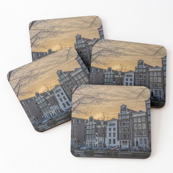 Item preview, Golden-Hour Canal Houses, Amsterdam designed and sold by expat-camera.
