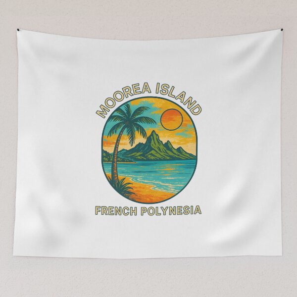Item preview, Moorea Island - French Polynesia designed and sold by inkNext.