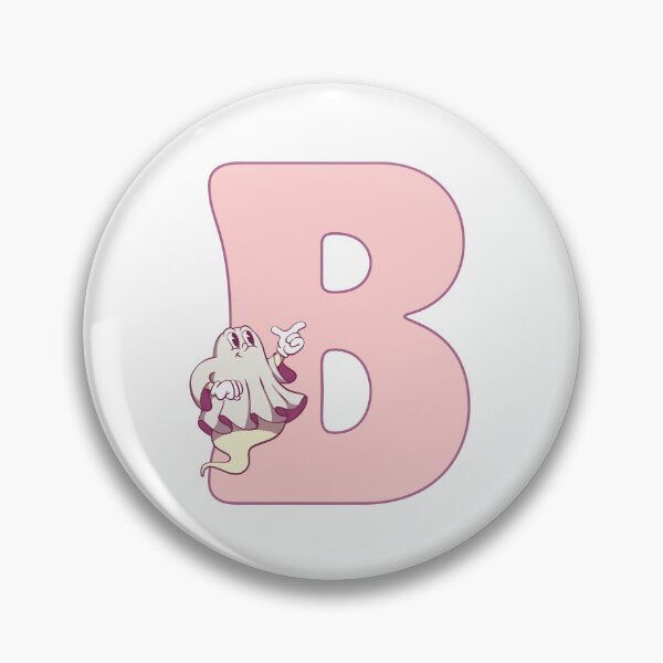 Item preview, Pink groovy letter B designed and sold by BritishDelights.