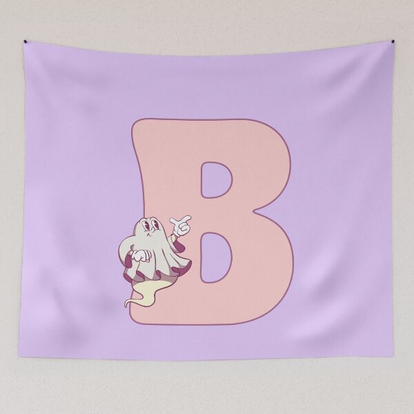 Item preview, Pink groovy letter B designed and sold by BigfeetLittlepaws.
