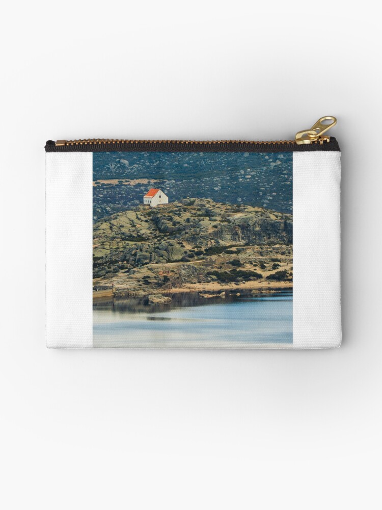 Thumbnail 1 of 4, Zipper Pouch, Solitary House Above Lagoa Comprida, Serra da Estrela – Portugal designed and sold by expat-camera.
