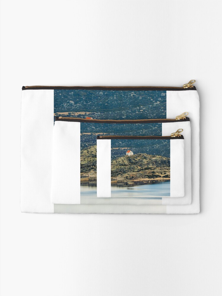 Thumbnail 2 of 4, Zipper Pouch, Solitary House Above Lagoa Comprida, Serra da Estrela – Portugal designed and sold by expat-camera.