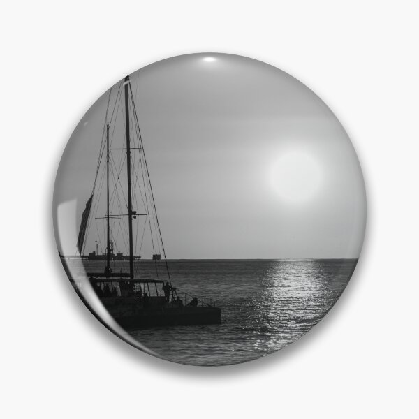 Item preview, Catamaran Sunset Silhouette, Tagus River – Monochrome designed and sold by expat-camera.
