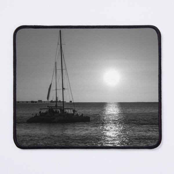 Item preview, Catamaran Sunset Silhouette, Tagus River – Monochrome designed and sold by expat-camera.
