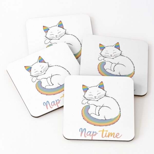 Item preview, Rainbow Cat Nap Time Pride Art designed and sold by Iuqiune.