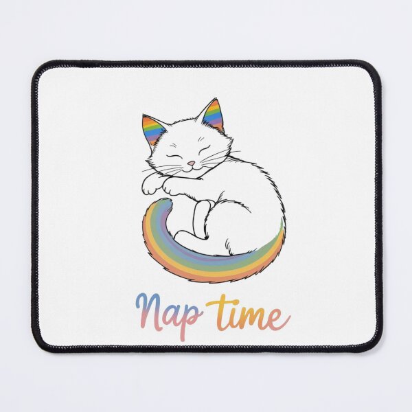 Item preview, Rainbow Cat Nap Time Pride Art designed and sold by Iuqiune.