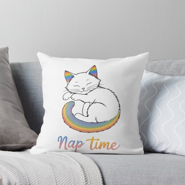 Item preview, Rainbow Cat Nap Time Pride Art designed and sold by Iuqiune.