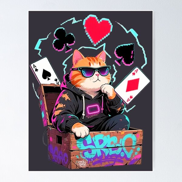Item preview, Poker Cat designed and sold by LiuBaoBao.