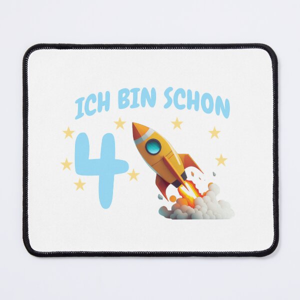 Item preview, Rocket – 4th Birthday Shirt for Boys designed and sold by FreshPixelArt.