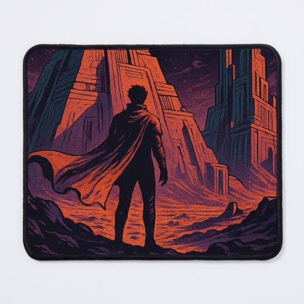 Item preview, Desert Starscape and Cosmic Ruins - Sci-Fi Retro Art designed and sold by Kampendesigns.
