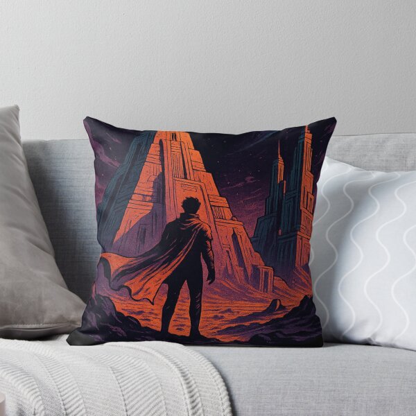 Item preview, Desert Starscape and Cosmic Ruins - Sci-Fi Retro Art designed and sold by Kampendesigns.