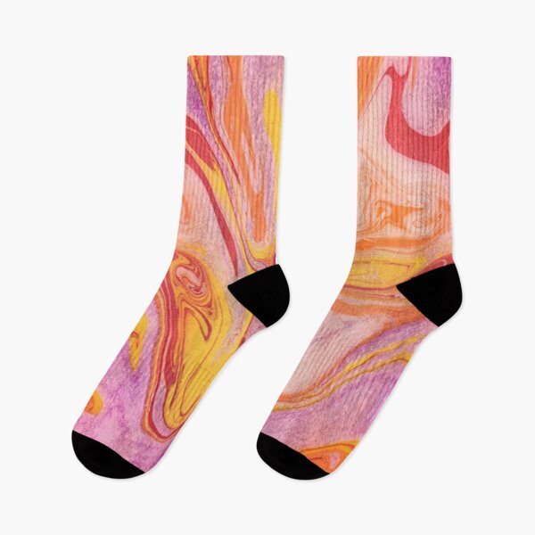 Item preview, Sunset Ebru designed and sold by DyedCloudStudio.