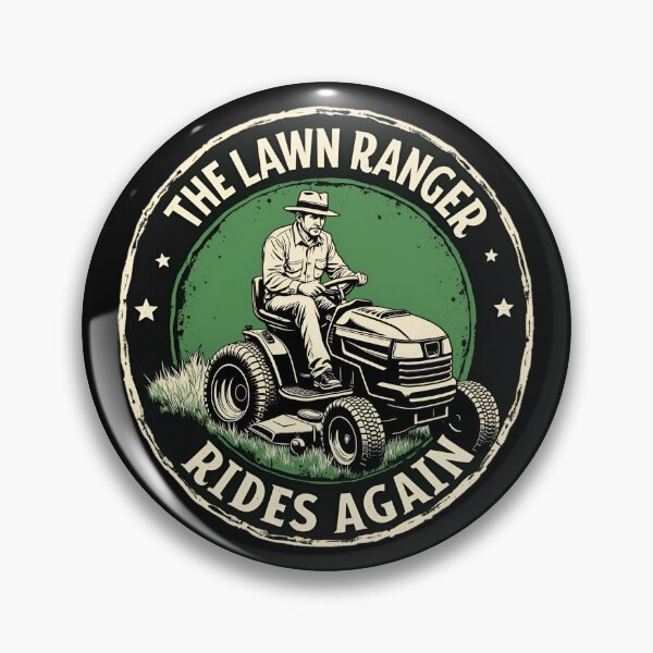 Item preview, The Lawn Ranger Rides Again Lawn Tractor Mowing  designed and sold by Blok45.