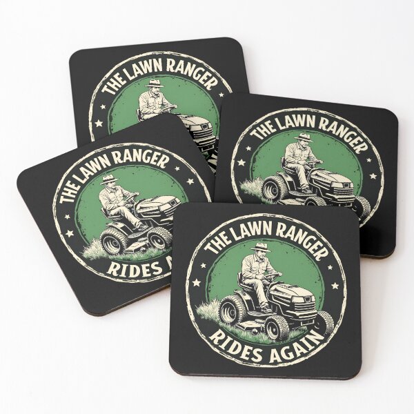 Item preview, The Lawn Ranger Rides Again Lawn Tractor Mowing  designed and sold by Blok45.