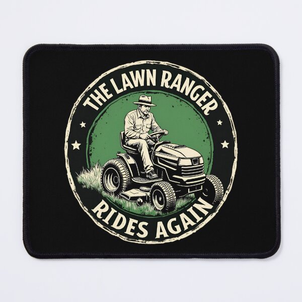 Item preview, The Lawn Ranger Rides Again Lawn Tractor Mowing  designed and sold by Blok45.