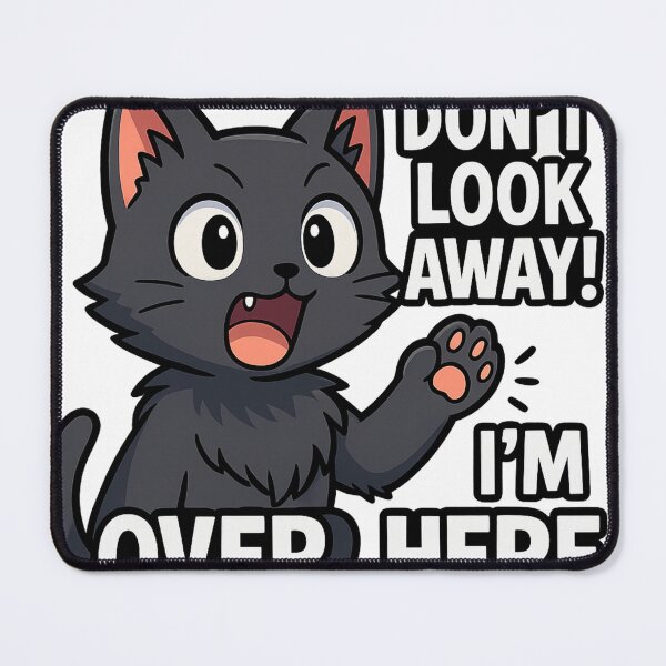 Item preview, Funny Anime Cat – "Don't Look Away I'm Over Here" Sarcastic Comic Design designed and sold by Minato_Monarch.