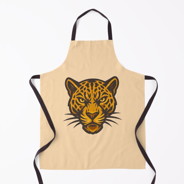 Item preview, Black and Gold Leopard Face – Bold Animal Art designed and sold by Hadrion.