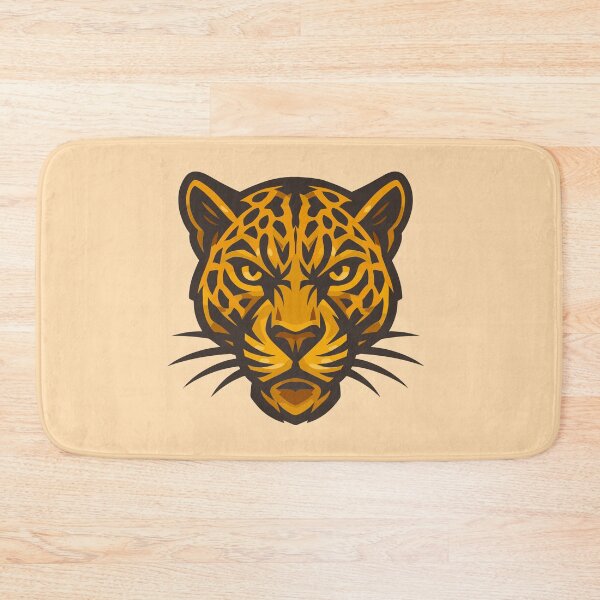 Item preview, Black and Gold Leopard Face – Bold Animal Art designed and sold by Hadrion.