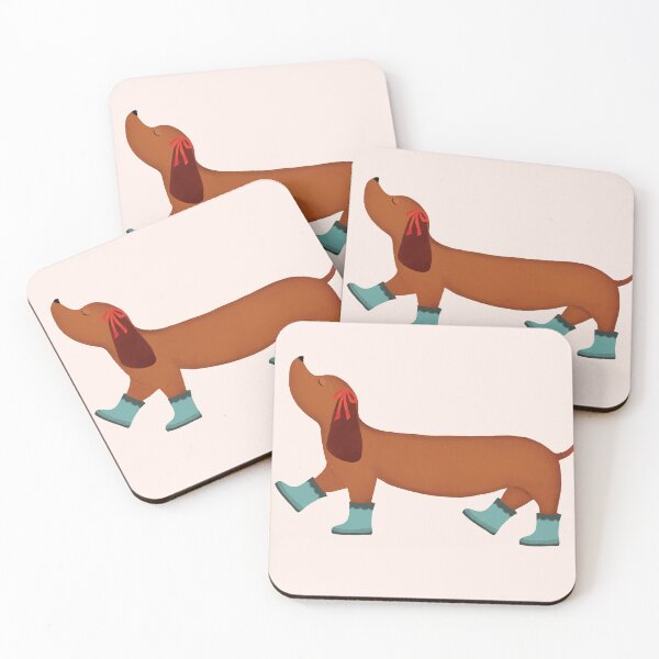 Item preview, Funny Dachshund in Boots – Cute Sausage Dog Art designed and sold by Lala and Jull.