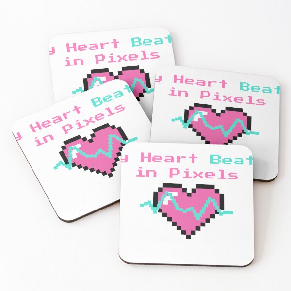 Item preview, Pixel Heart Retro Gaming Funny Technology ECG designed and sold by FreshPixelArt.