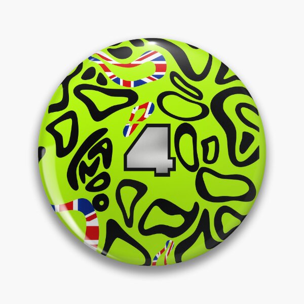 Item preview, Lando Norris Silverstone british GP 2025 helmet inspired pattern  designed and sold by Pink Polar F1.