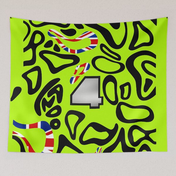 Item preview, Lando Norris Silverstone british GP 2025 helmet inspired pattern  designed and sold by Pink Polar F1.