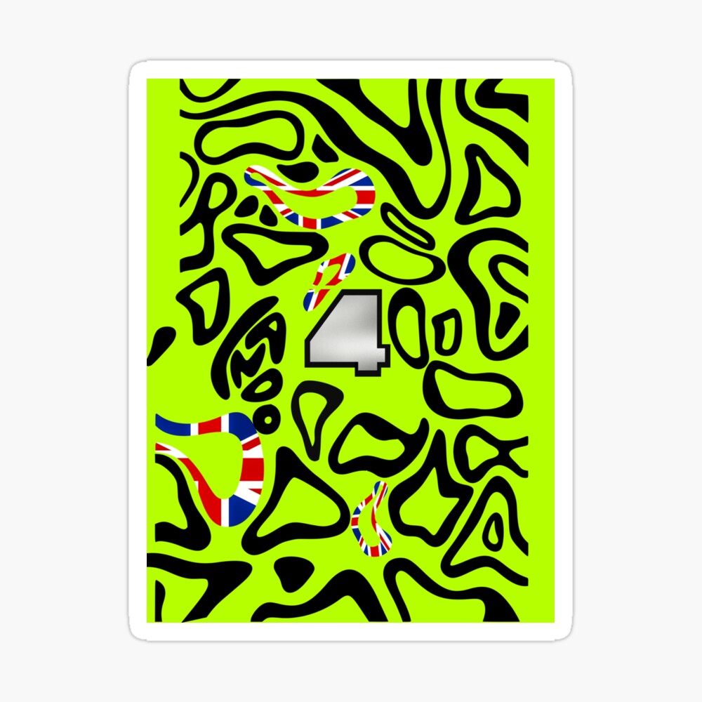 Lando Norris Silverstone british GP 2025 helmet inspired pattern  Socks