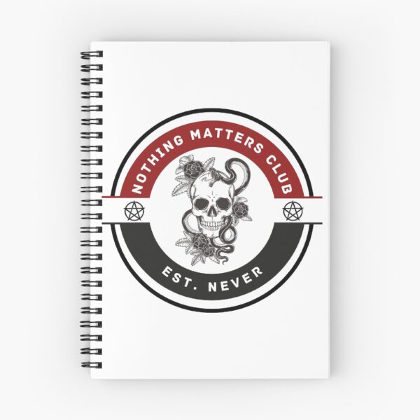 Item preview, Nothing Matters Club – Gothic Dark Humor Patch Design designed and sold by SilentDrift.