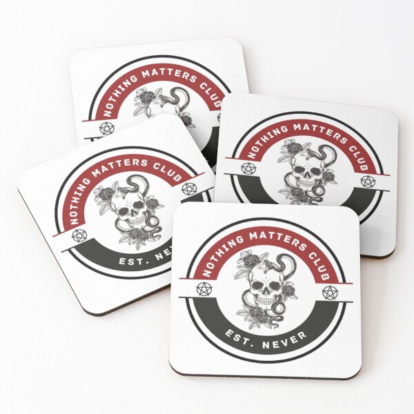 Item preview, Nothing Matters Club – Gothic Dark Humor Patch Design designed and sold by SilentDrift.