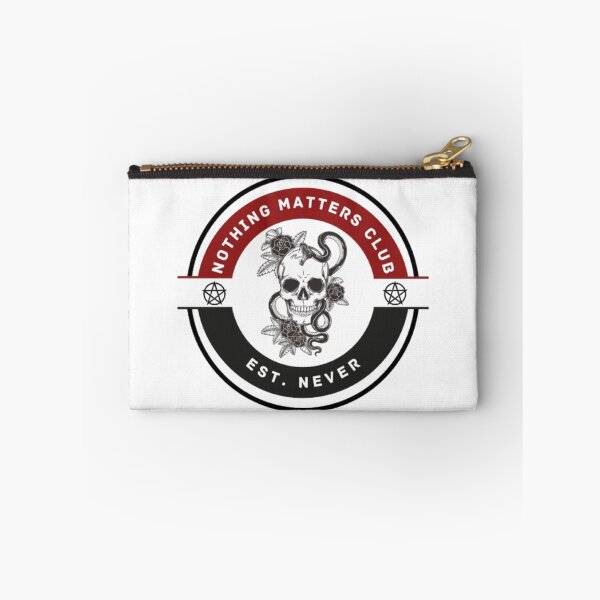Item preview, Nothing Matters Club – Gothic Dark Humor Patch Design designed and sold by SilentDrift.