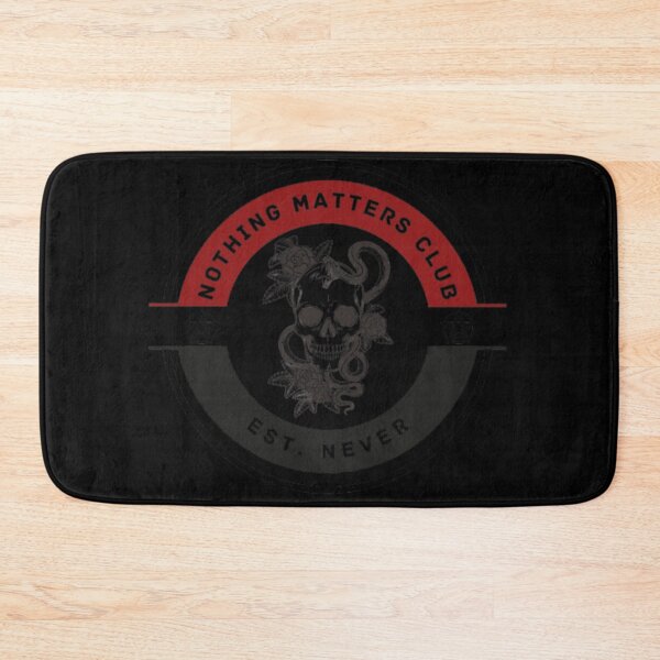 Item preview, Nothing Matters Club – Gothic Dark Humor Patch Design designed and sold by SilentDrift.