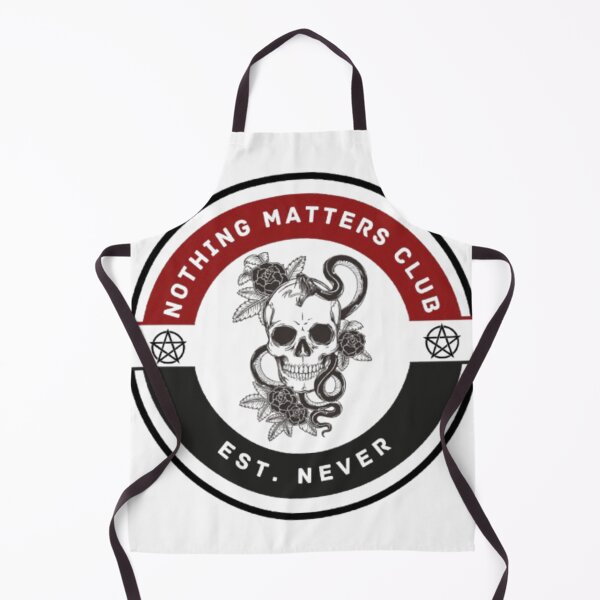 Item preview, Nothing Matters Club – Gothic Dark Humor Patch Design designed and sold by SilentDrift.