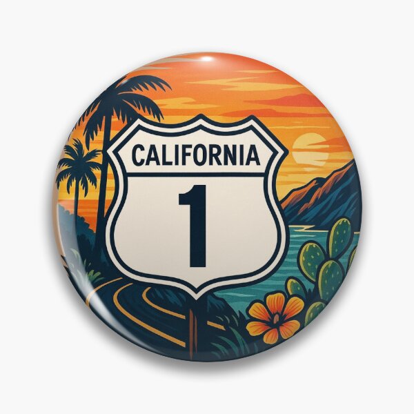 Item preview, California Route 1 - Coastal Highway Sunset designed and sold by Myra365Art.