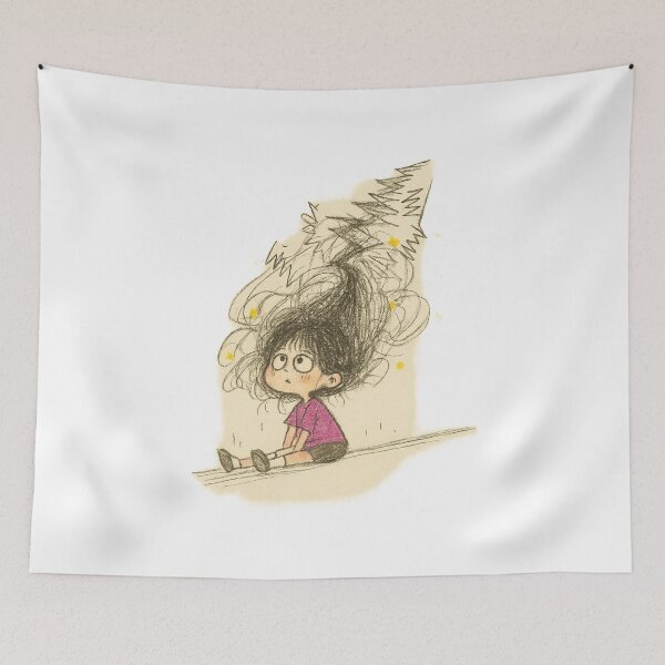 Item preview, Cute Girly Pencil Drawing designed and sold by HerSteps.