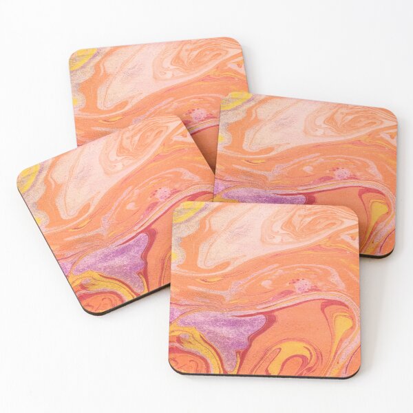 Item preview, Citrus Swirl Ebru designed and sold by DyedCloudStudio.