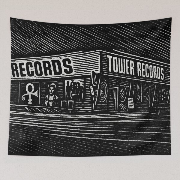 Item preview, Tower Records in Ye Olde Days designed and sold by Wanderdreaming.