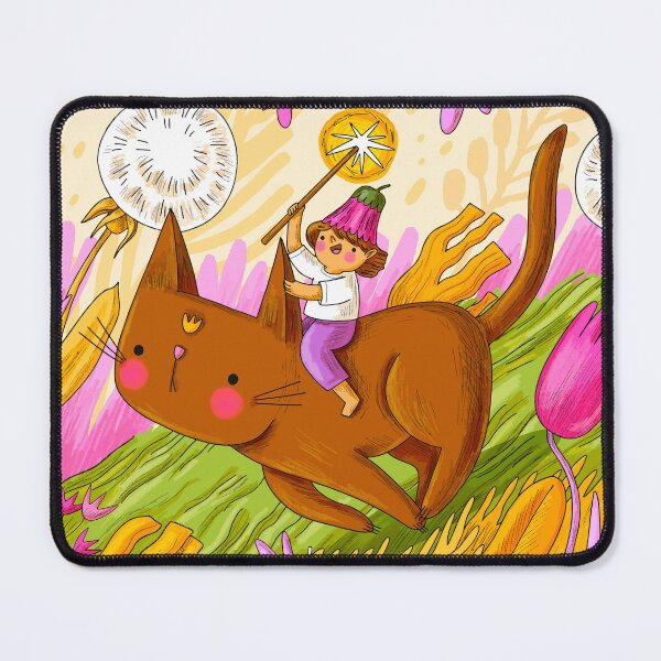 Item preview, Magical Cat & Flower Child designed and sold by Wise-Geek.