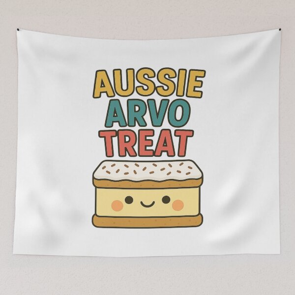 Item preview, Aussie Arvo Treat Vanilla Slice – Cute Kawaii Australian Dessert Design designed and sold by POPDOTSHOP.