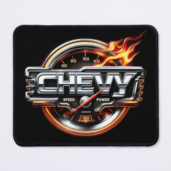 Item preview, Chevy Speed Power Chrome Flames Car Design designed and sold by DeimosArtIntl.