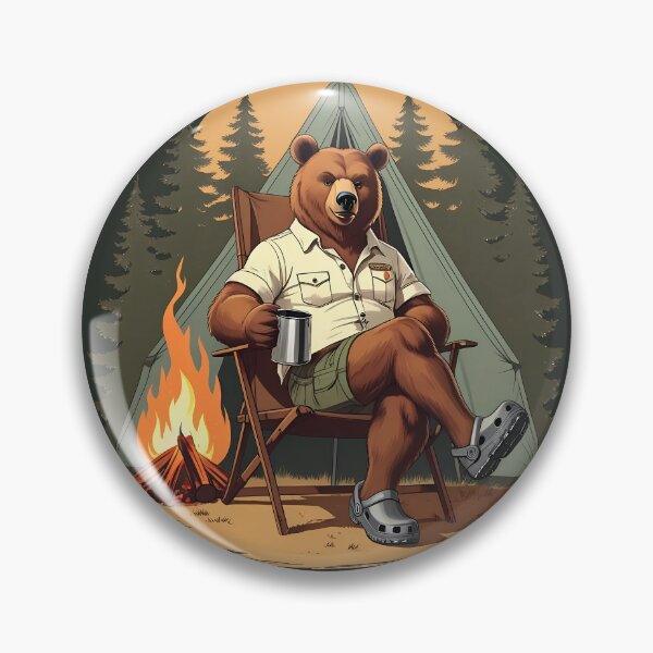 Artikelvorschau, Camping Bear, lass uns wie ein Profi campen entworfen und verkauft von QuirkySpark.
