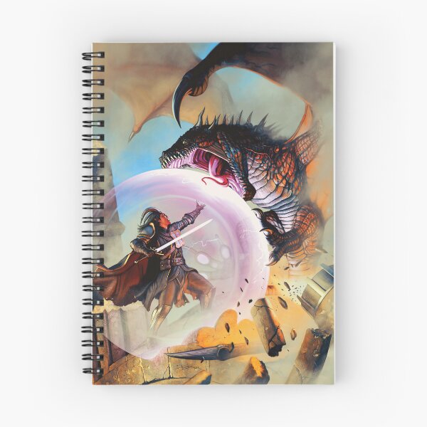 Item preview, Spellsword vs Wyvern (tiefling version) designed and sold by DeanSpencerArt.