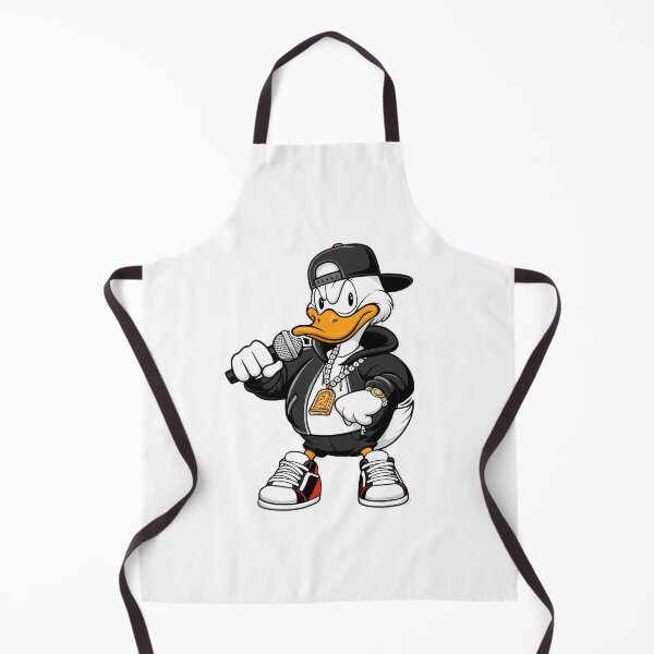 Item preview, Cool Rapper Duck Cartoon Holding Microphone designed and sold by PrintBreeze.